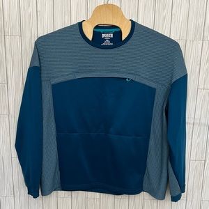Duluth Trading Co Men's Boundary Layer Fleece Crew Sweater Blue Size 2XL‎